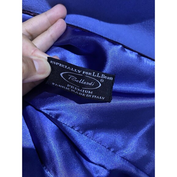 LL Bean Peacoat Womens 14 Blue Cashmere Wool Office Corp Capsule Minimalist - Picture 8 of 15